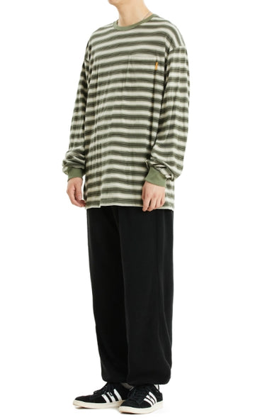 22FW STRIPED POCKET LS TEE